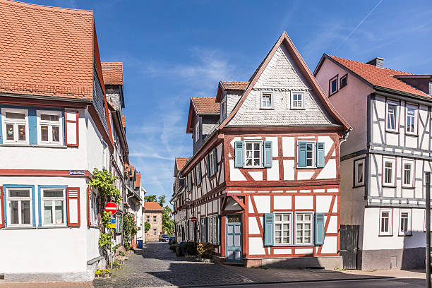 istock old timbered medieval houses  in Butzbach, Germany 490514364