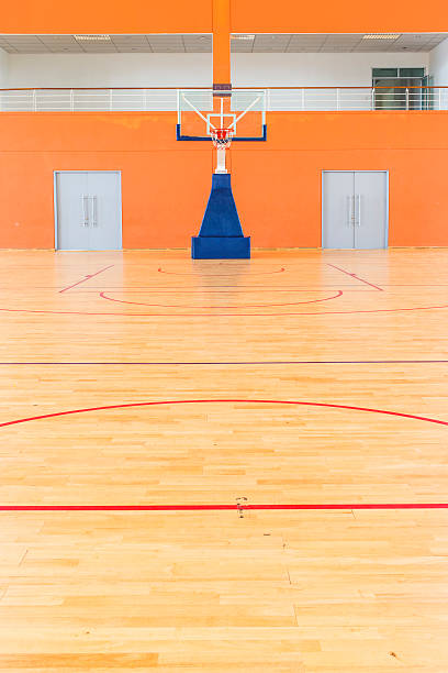 istock Empty basketball court 490516696