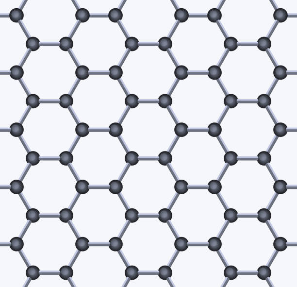 ilustrações de stock, clip art, desenhos animados e ícones de graphene sem costura padrão. vector - lead sheet