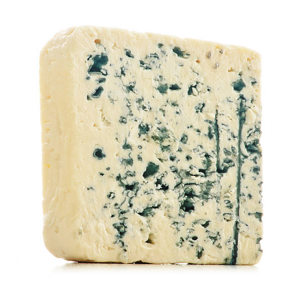 istock Piece of cheese isolated on white 490523771