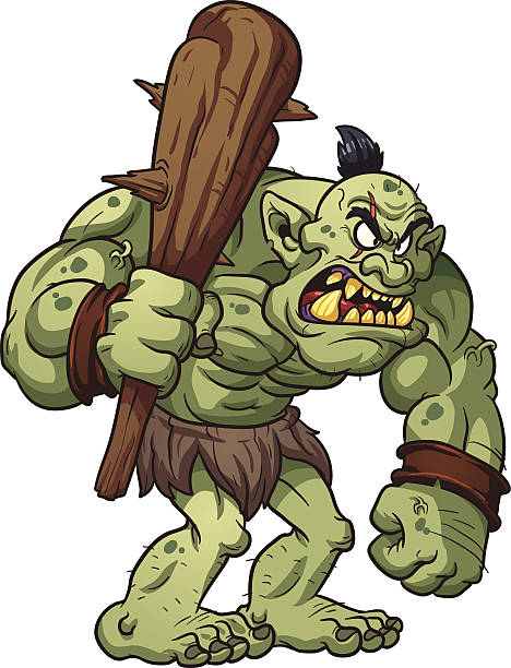 Angry Troll Stock Illustration - Download Image Now - Boot