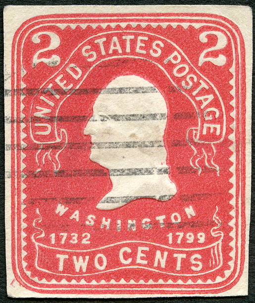 Postage stamp USA 1903 shows President George Washington