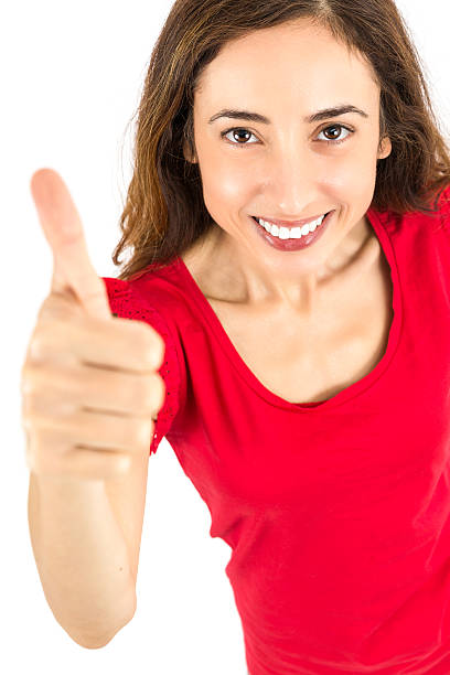 istock Woman giving thumbs up 490543288
