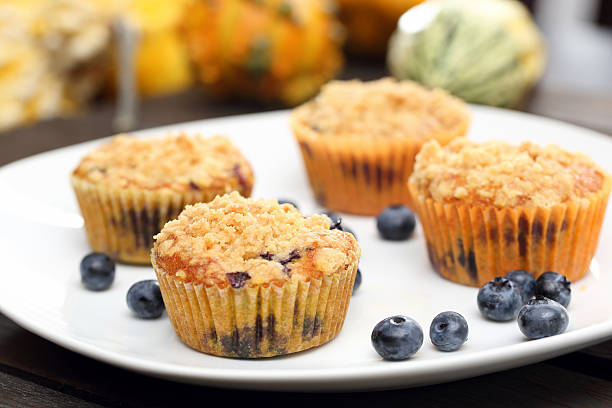 istock Pumpkin muffins with cranberries 490544090