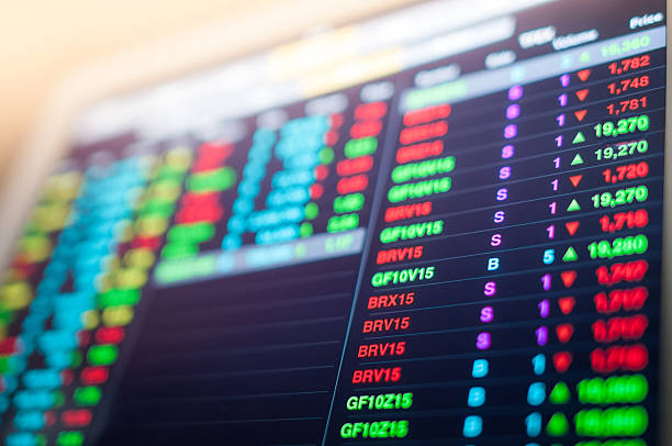 istock Stock market analysis in digital tablet display screen 490544822