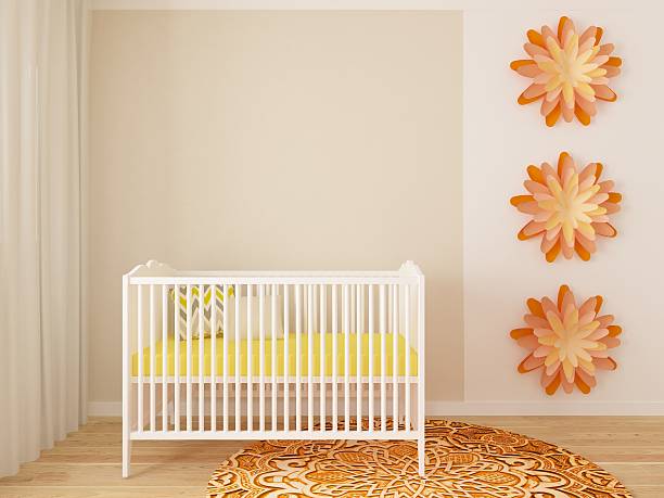 nursery interior stock photo