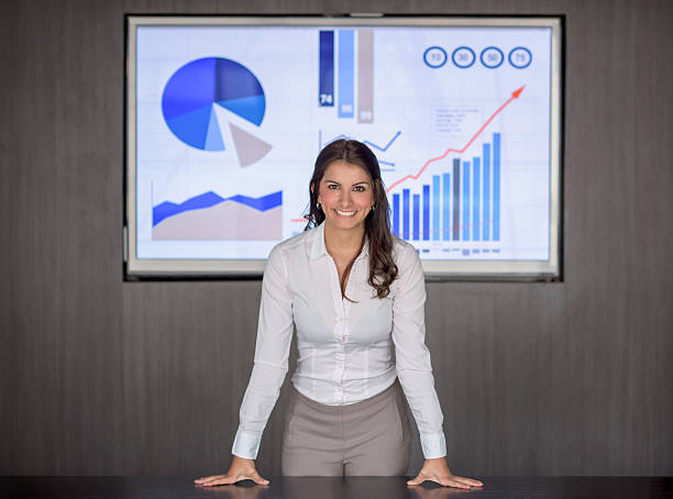 istock Business woman making a presentation at the office 490548170