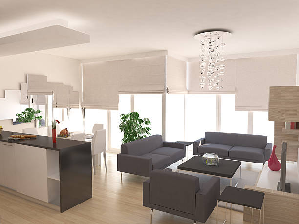 istock Minimalist Living Room Interior Design 490548558