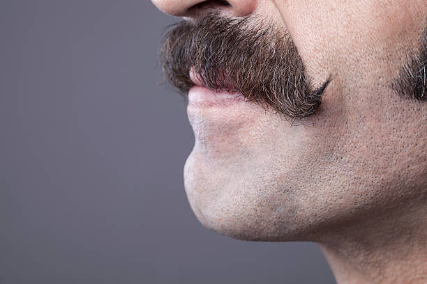 istock Close up handle bar mustache for movember concept 490552360