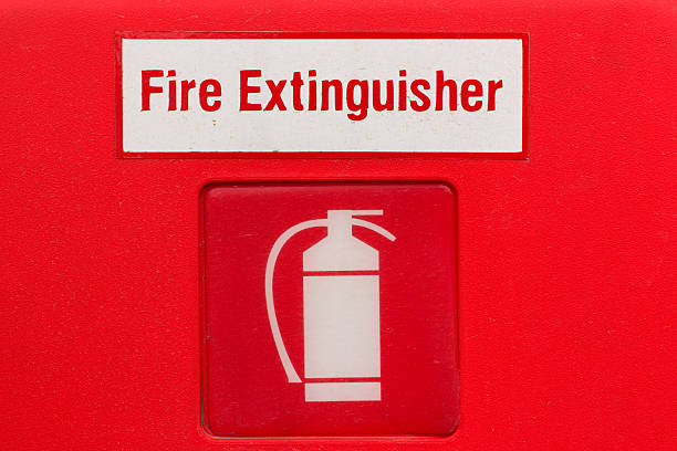 fire extinguisher sign (fire extinguisher symbol, label) - 滅火筒標誌 個照片及圖片檔