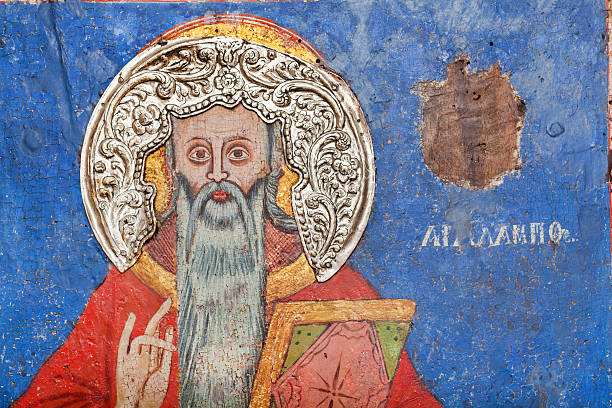 istock Hand Made Byzantine Icons 490554807