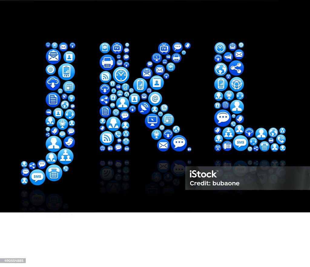 JKL ロイヤリティフリーのベクトルソーシャルネットワーク、インターネットのアイコンを設定します - アイコンのロイヤリティフリーベクトルアート