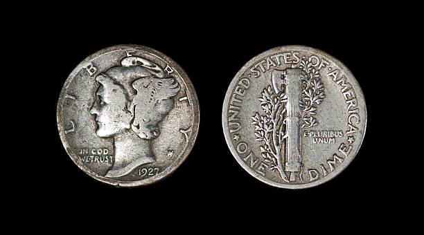 istock Antique 1927 Mercury Dime 490555555