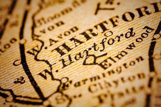 istock West Hartford, Connecticut on an Antique map 490556740