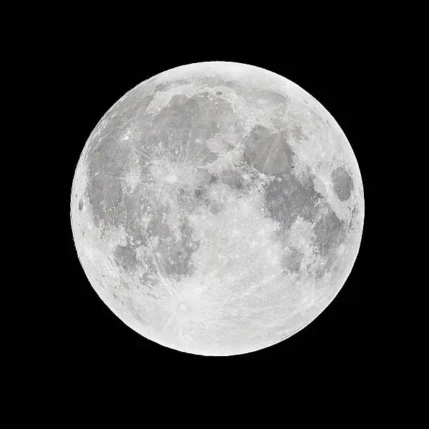 Full moon in perygee - called "Super Moon". Picture taken with 1200mm newtonian telescope and DSLR.