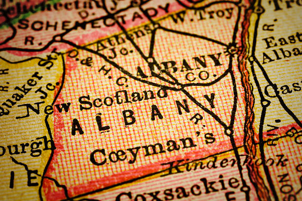 istock Albany | New York County Maps 490557270