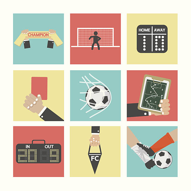 istock Football or Soccer Icons Set 490558371
