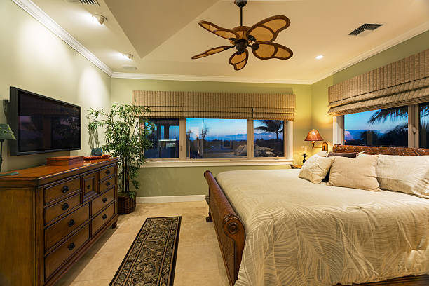 istock Beautiful Bedroom Interior in New Luxury Home, 490558933