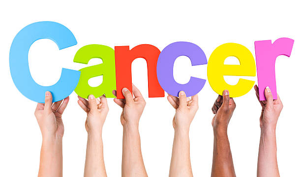 istock Diverse Hands Holding The Word Cancer 490575333