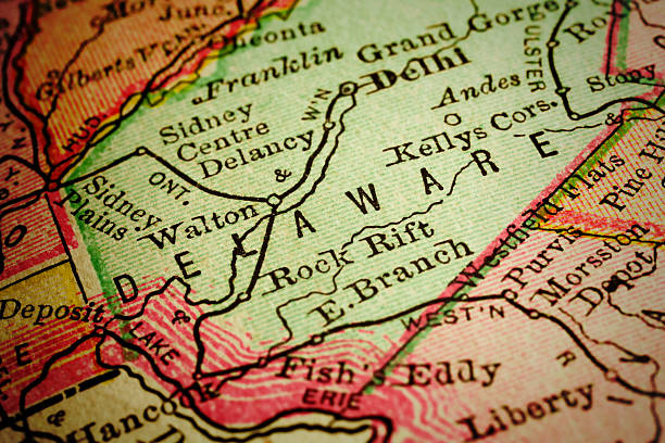 istock Delaware | New York County Maps 490577398