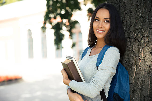 istock Portrait of a smiling female student 490577758