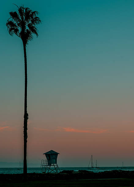 Sunrise in California stock photo
