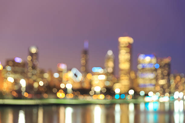 istock Chicago city Skyline at Night 490578925