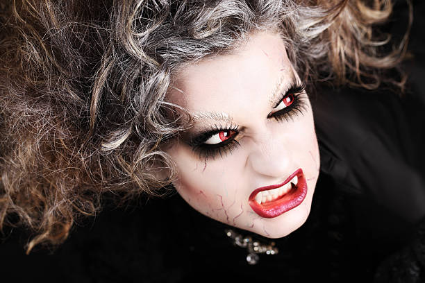 Sad and hungry female vampires