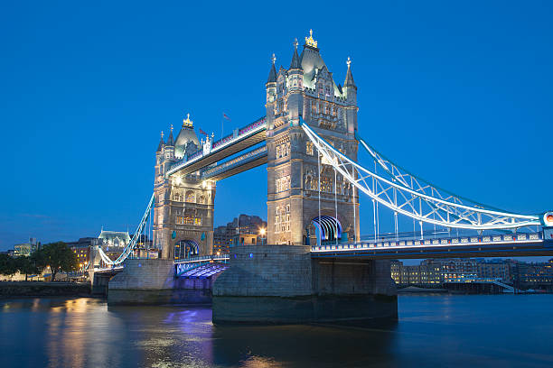 istock Tower Bridge at night twilight London, England, UK 490580127