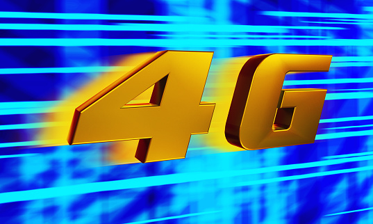 4G technology graphic created on photoshop