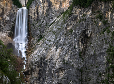 Waterfall Boka, Slovenia.