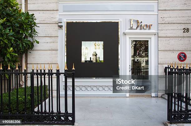 Dior Boutique Negozio - Fotografie stock e altre immagini di Parigi - Parigi, Christian Dior - Casa di moda, Moda