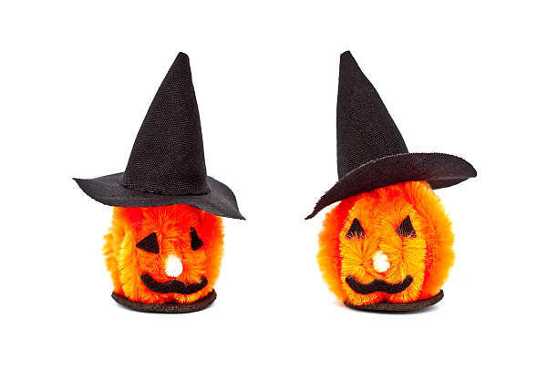 istock Halloween craft home decorations and ornaments, isolated on white background 490588582