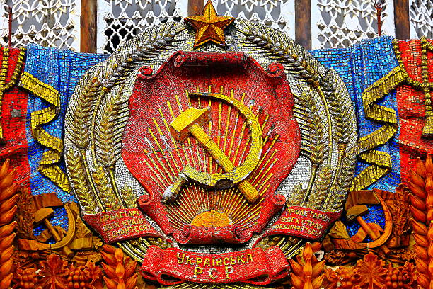 Saint-Petersburg city Coat of Arms, decorative element on a black street light in old central City