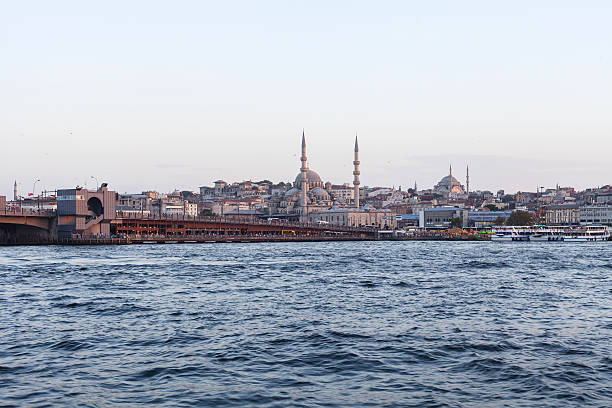 istock Sunset Galata Bridge view from Karakoy in Istanbul, Turkey 490592448
