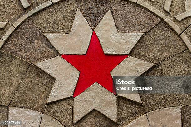 Red Star Stock Photo - Download Image Now - 2015, Communism, Damaged
