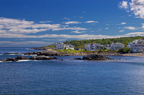 istock Waterfront Houses of the Perkins Cove, Ogunquit, Maine, New England. 490607654