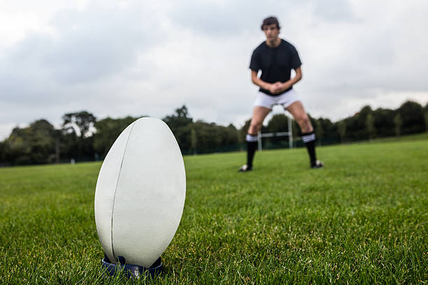 istock Rugby player about to kick ball 490608198