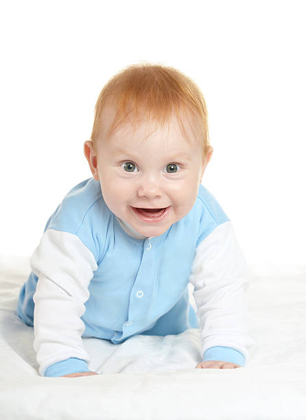 istock Adorable baby boy on blanket 490608864