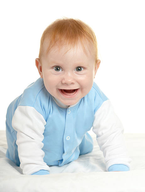 istock Adorable baby boy on blanket 490608974