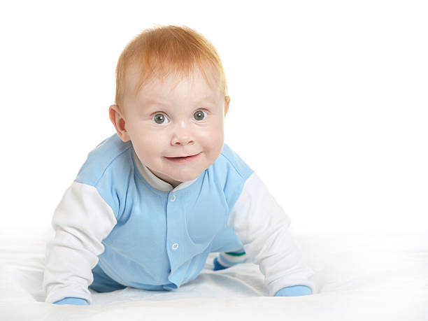 istock Adorable baby boy on blanket 490609160