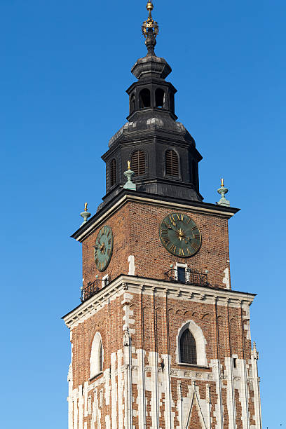 istock Town hall tower on main square of Cracow 490609688