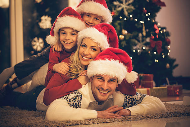 istock Happy Christmas family 490609718