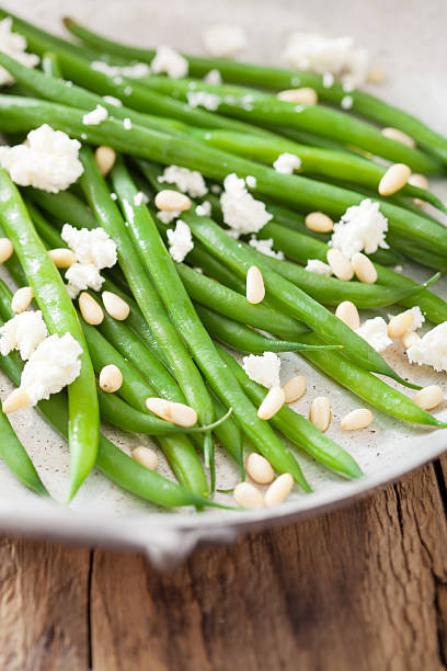 istock green beans with goat cheese and pine nuts 490609841