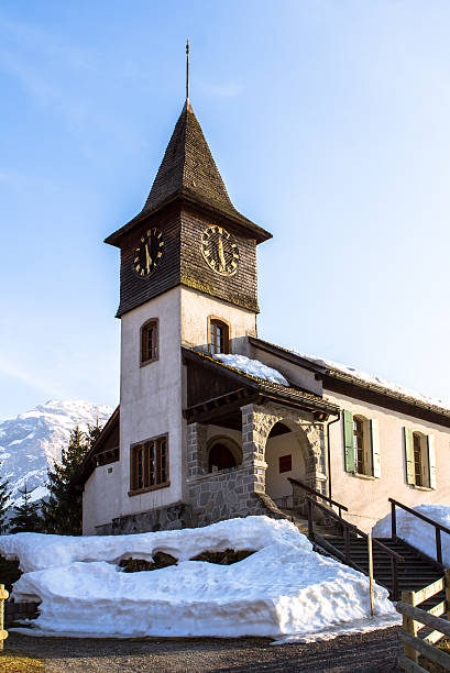 les diablerets - swiss culture european alps gstaad village zdjęcia i obrazy z banku zdjęć