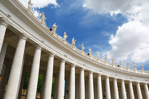 Columns & statues in St.Peter's square, Rome