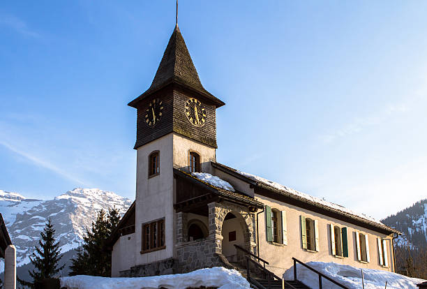 les diablerets - swiss culture european alps gstaad village zdjęcia i obrazy z banku zdjęć