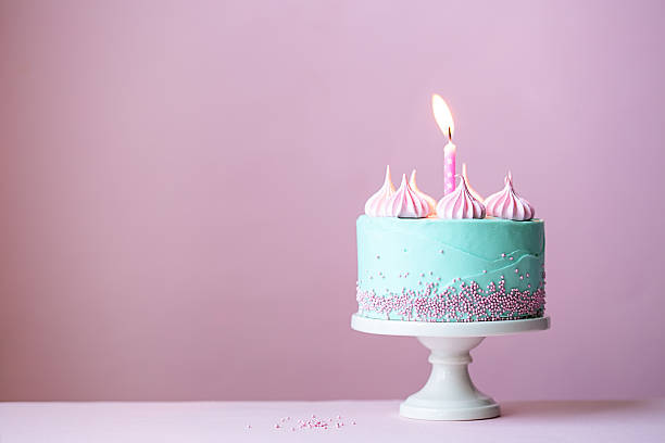 torta di compleanno - first birthday foto e immagini stock