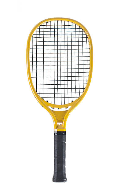istock Old Racquetball racket isolated 490613425