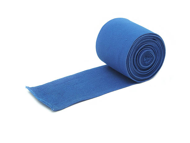 istock Blue Elastic Bandage for muscle cure. 490613747